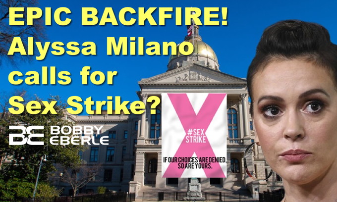 Epic Backfire Alyssa Milano Calls For Sex Strike Trump Likens Mayor 