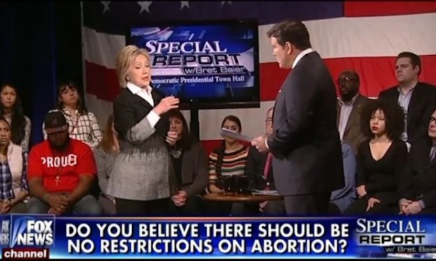 Where's the Scrutiny of Hillary Clinton on Abortion?