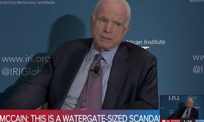 McCain Escalates Attacks on Trump