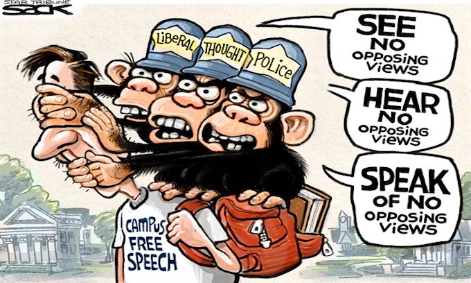 No Free Speech on Campus