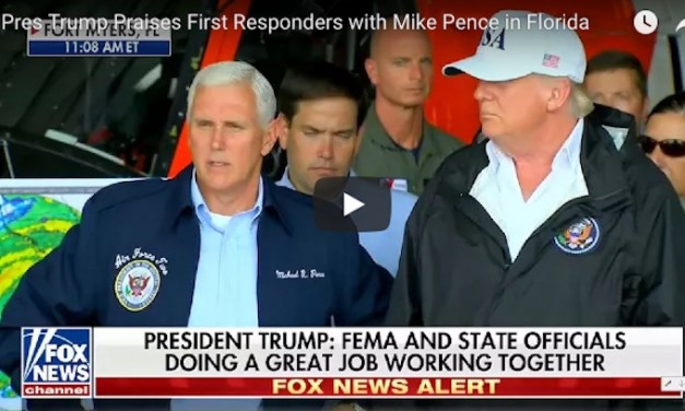 Trump tours Irma damage in Florida, thanks first responders