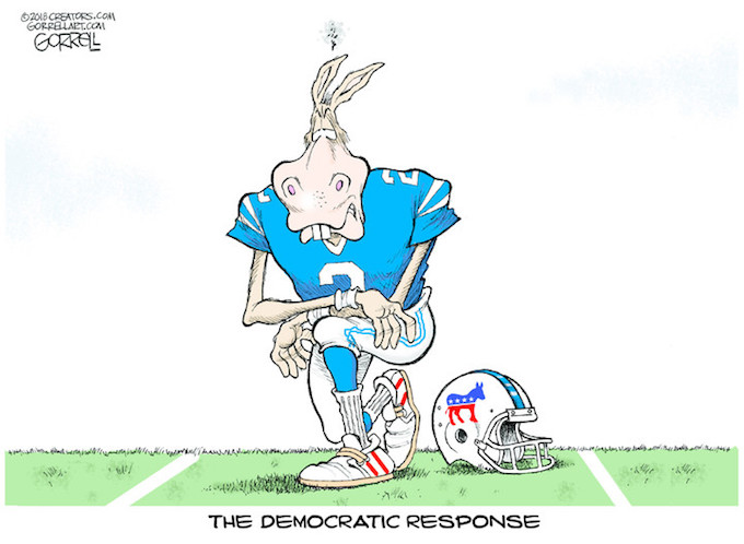 Taking a knee