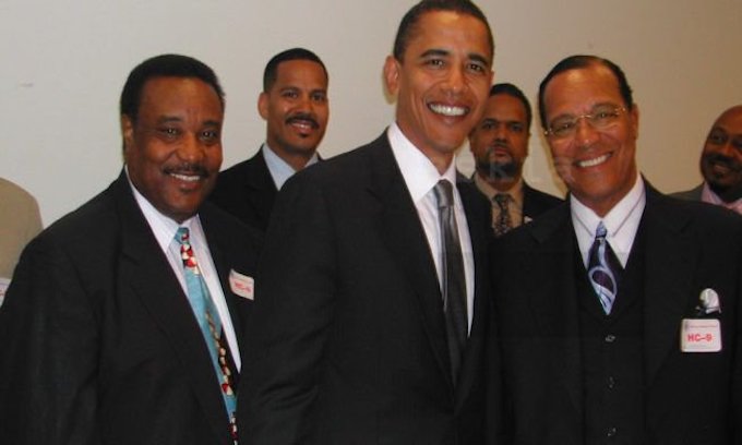 Photo Emerges Of Obama Smiling With Black Nationalist Hate Group Leader Louis Farrakhan