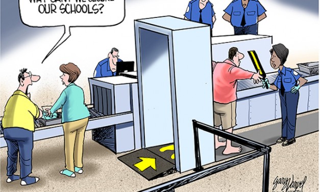 Secure airports, secure courtrooms, insecure schools