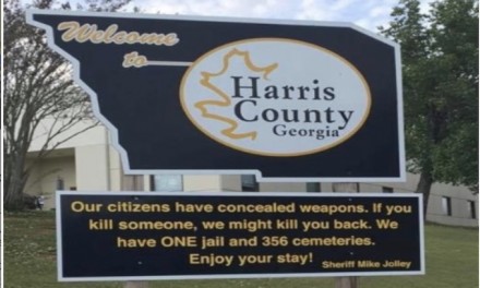 ‘If you kill someone, we might kill you back’ – GA sheriff’s welcome sign goes viral