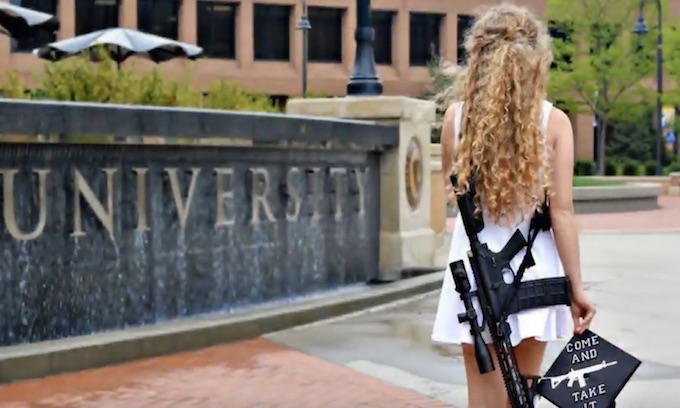 Kent State ‘gun girl’ says she received ‘riot’ welcome at Ohio University