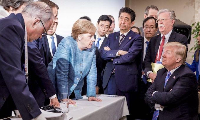 ‘Sitting Bull in a china shop’: G-7 photo is latest attempt to embarrass Trump, latest failure