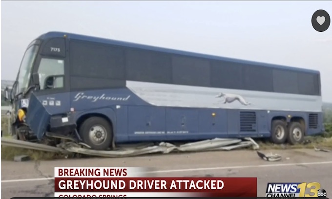 Crash: Mexican national uses knife to commandeer Greyhound bus