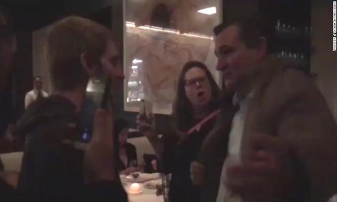 Leftists restaurant confrontation with Ted Cruz  backfires