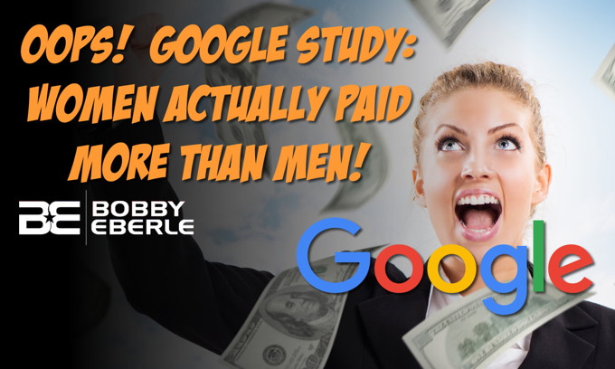 Oops… Google actually paid women more than men
