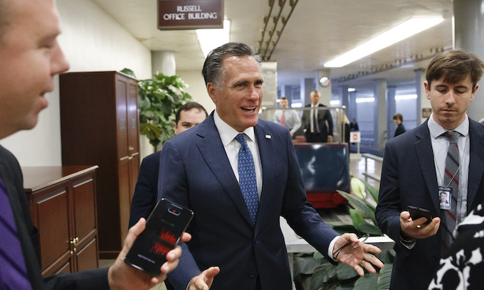 Romney calls for witnesses in impeachment trial; Collins follows