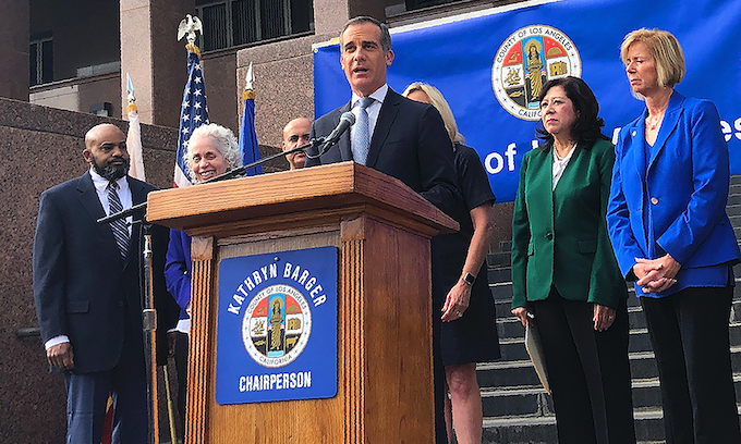 Los Angeles Mayor: ‘step up and shut it down’ or ‘we will shut it down’