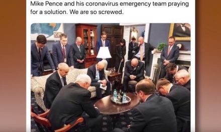 VP Pence ridiculed for praying with coronavirus task force