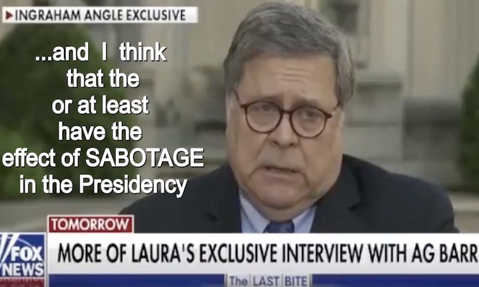 Barr on the Russia investigation: ‘There’s something far more troubling here’