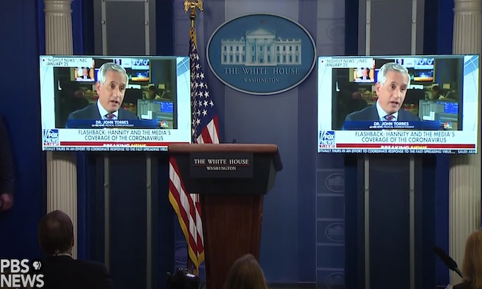 WH Briefing: President plays timeline video; Fauci walks back CNN interview