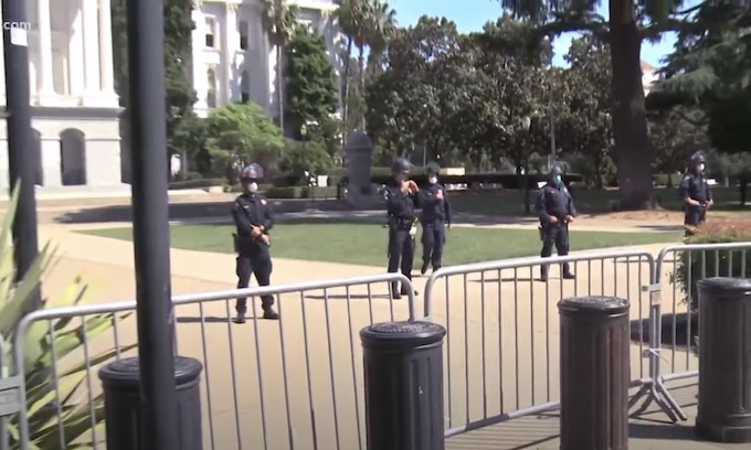 CHP blocks Newsom protesters from capitol grounds