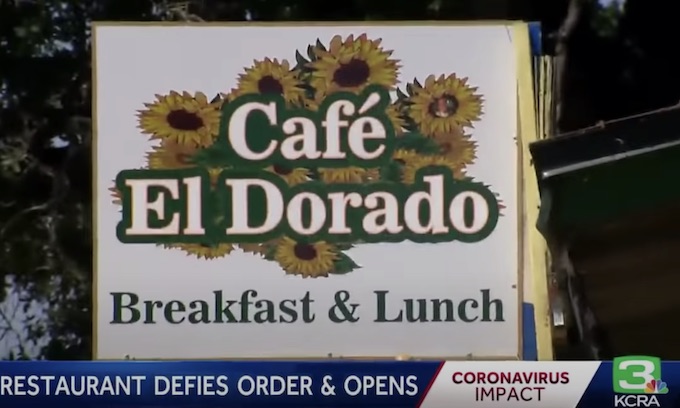El Dorado Cafe reopened despite coronavirus limits — and a record crowd showed up