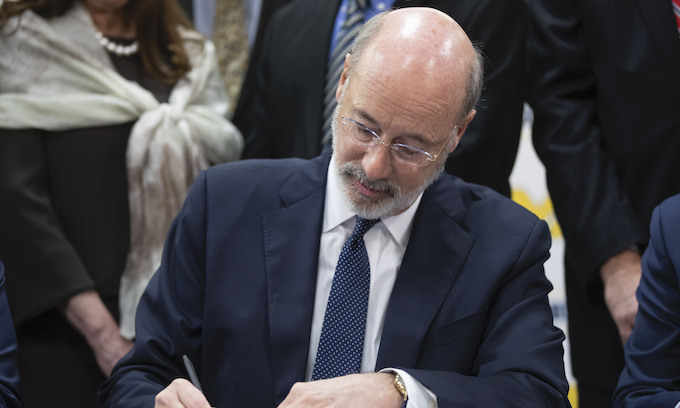 Wolf threatens funding, license cuts if counties move to reopen in Pa. without his approval