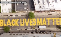 Brooklyn street painted over with massive Black Lives Matter mural