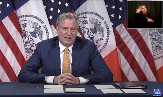 Amid rising violence Mayor de Blasio touts $1.5B in budget cuts to NYPD; warns of layoffs