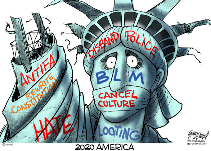 Lady Liberty After Riots