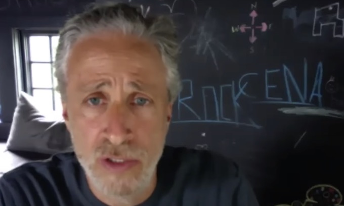Jon Stewart tells ‘mouth-breathing anti-maskers’ to insist their doctors don’t wear one either