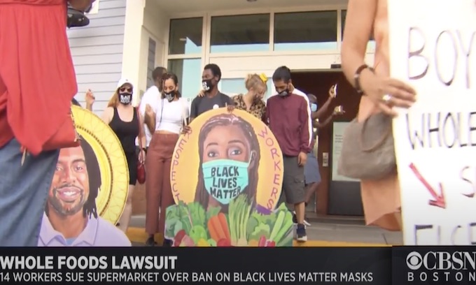 Whole Foods employees in Cambridge sue after after being disciplined for wearing Black Lives Matter masks