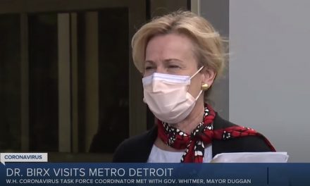 Despite Whitmer’s pleas for a national mask mandate Dr. Birx says that’s up to governors
