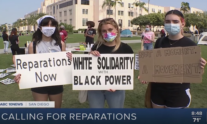 Protest called for reparations for Black Americans