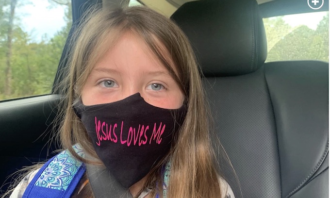 Bible Belt school bans child’s face mask: It’s ‘too religious’