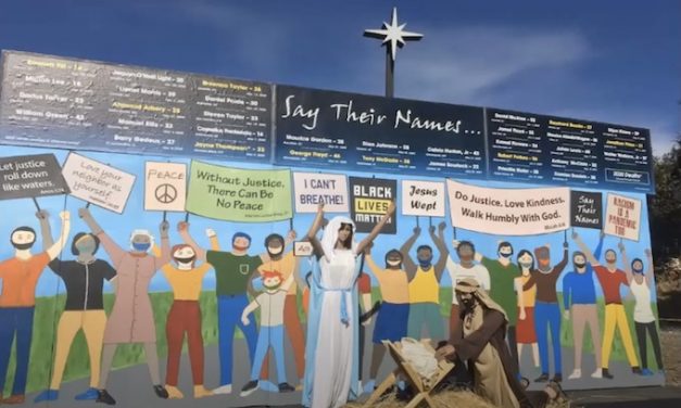 ‘An eye-opener.’ Black Lives Matter protest part of Nativity scene at California church