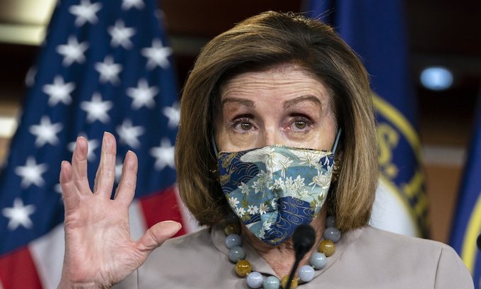 Pelosi blames ‘whiteness’ for protest in DC