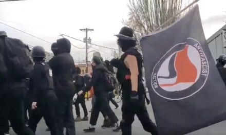 Antifa Smashes Democrat Party HQ In Portland, Burns Old Glory In Seattle