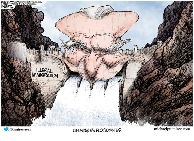Here come the illegals!