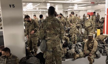 National Guard kicked out of Senate Office Building, relegated to parking garage