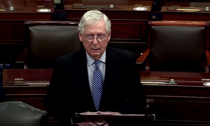 Mitch McConnell hospitalized following fall