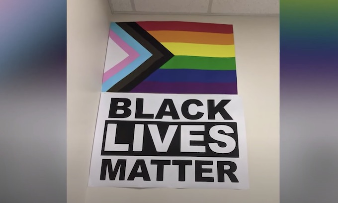 BLM poster isn’t controversial, says teacher; refuses to take it down