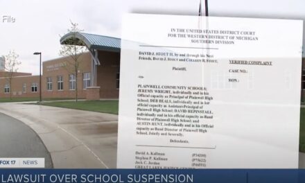 Student sues west Michigan district, claims he was punished for Christian speech, beliefs