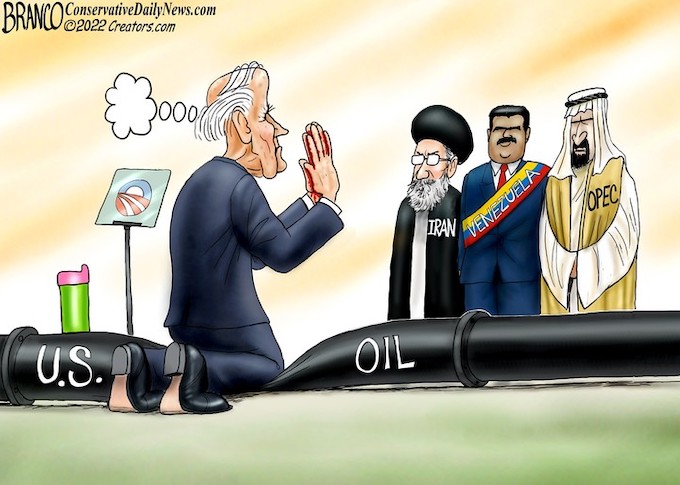 Begging dictators for oil