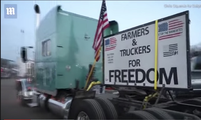 Group of Truckers in People’s Convoy Sue D.C. Over Free Speech Violation