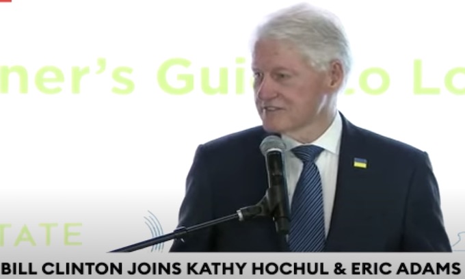Bill Clinton joins Hochul, Adams to unveil plan for making N.Y. high-rises carbon neutral
