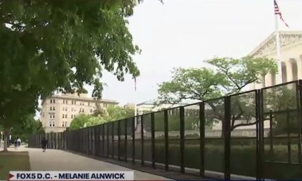Huge fence erected at Supreme Court; Justices cancel events as leftists call for protests at their homes