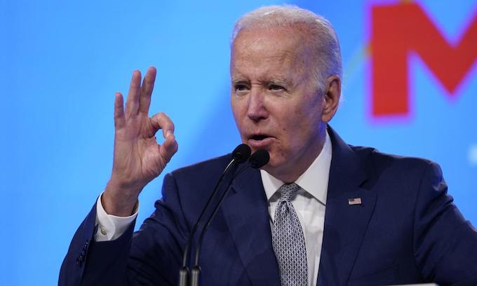 Biden makes series of false claims as he addresses labor unions – and gets angry as he slams ‘lies about his reckless spending’