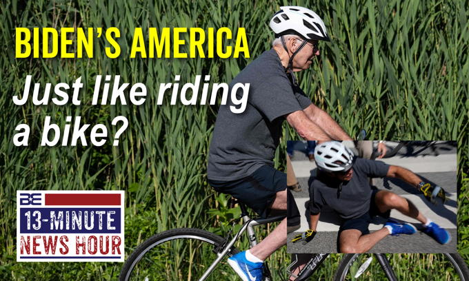 Biden Bike Fall! Biden Handling Inflation: Just Like Riding a Bike?