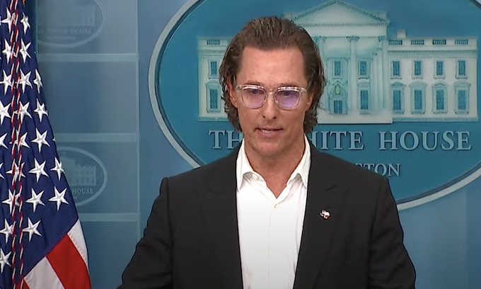 Matthew McConaughey challenges leaders to enact gun laws during White House visit