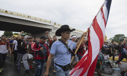 Record caravan of 15,000 US-bound migrants departs southern Mexico