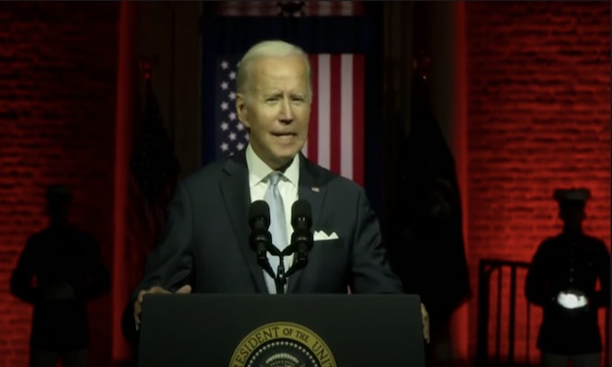 Biden, backed by US Marines, delivers devisive political speech targeting Americans
