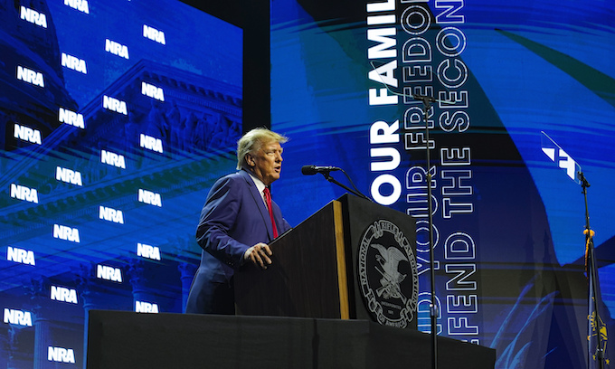 Trump Calls for Armed Security Guards at ‘Every School in America’ at NRA Conference