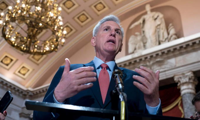 McCarthy Calls Motion to Oust Him ‘Exactly’ What Biden Wants