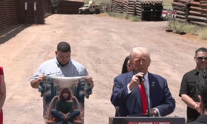 Trump highlights violent crimes committed by foreign nationals at border event